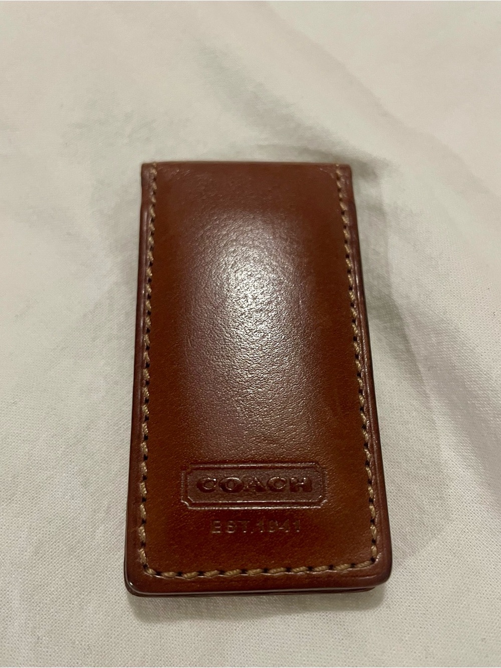 Coach Leather Money Clip